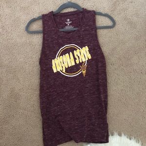 Arizona State University maroon tank